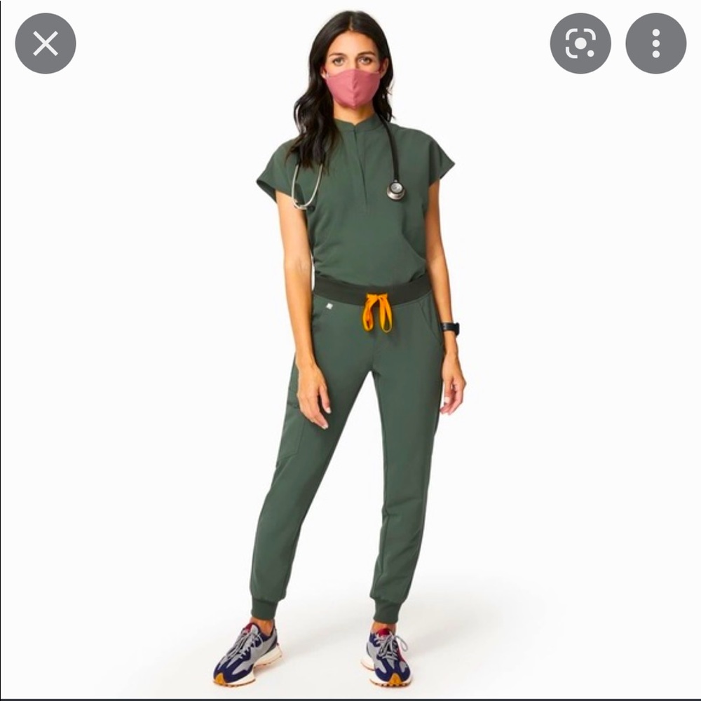 Worn ONCE! Figs Moss Limited Edition High Waisted Zamora™ Jogger Scrub Pants 2.0